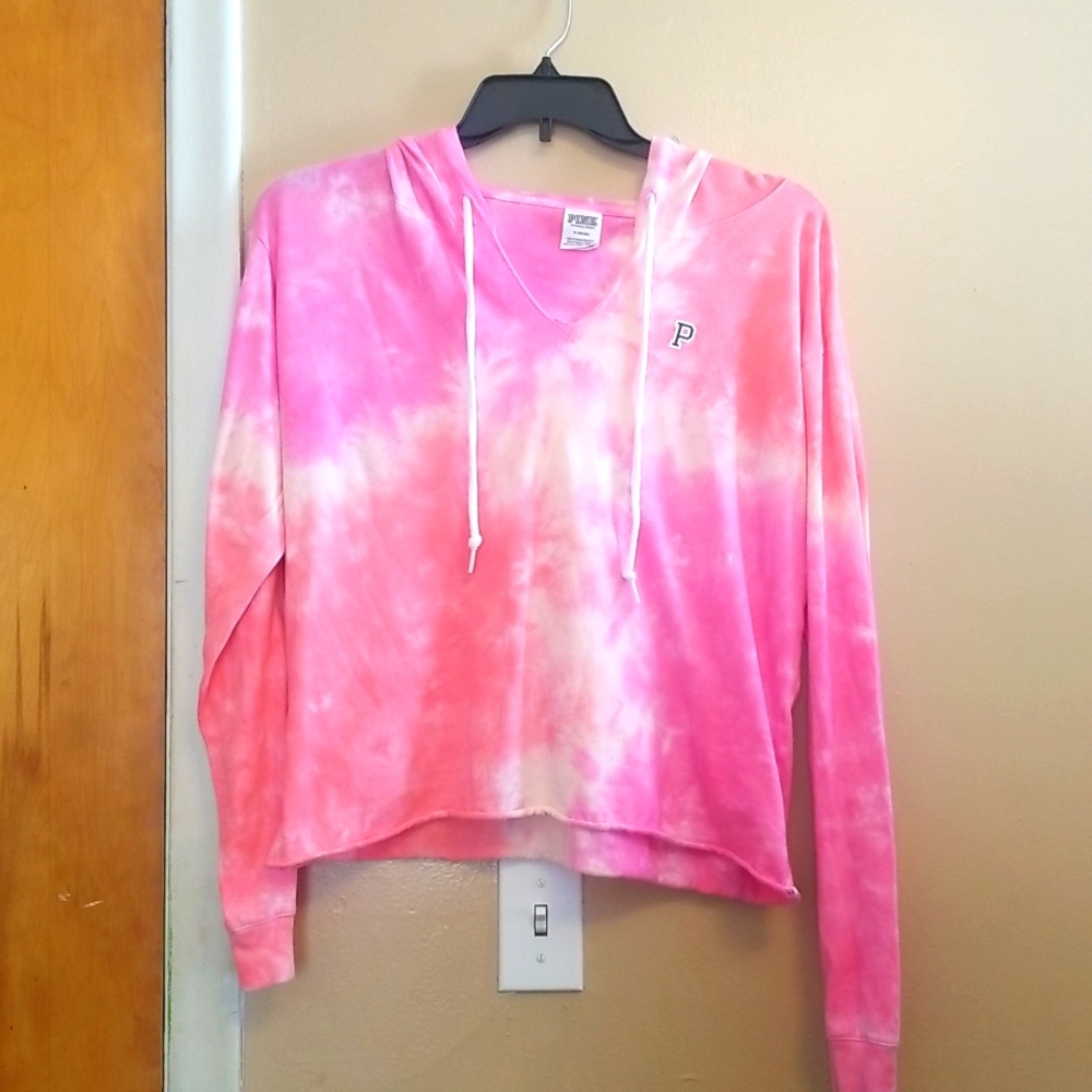 VS PINK ls hooded tee